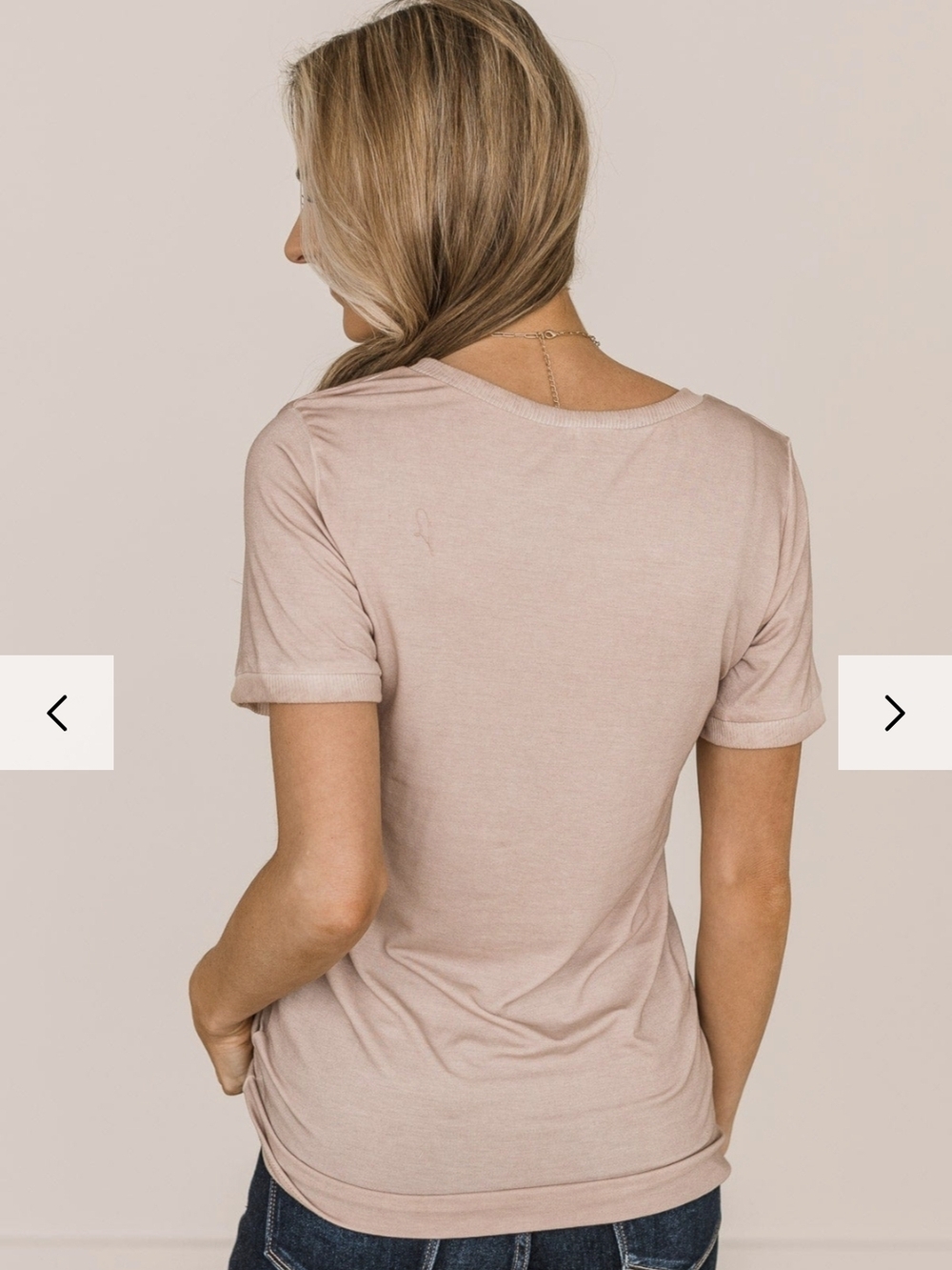 POL Dusty Pink Girly Meets Basic Knit Top Size Medium - Picture 8 of 8